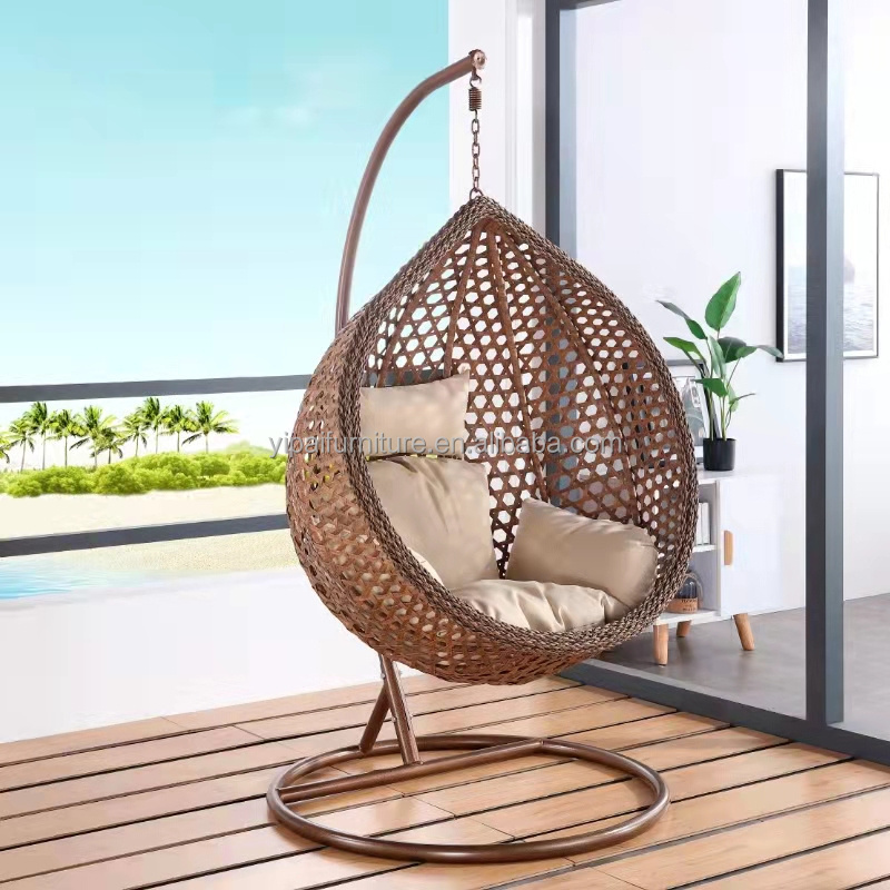 patio garden hotel home indoor or Outdoor swing cover courtyard waterproof eggshell hanging chair design egg hanging chair