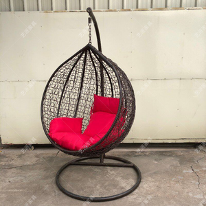 China cheap ratta patio swings Outdoor Patio Swing Chair patio swing wicker factory wholesale Hanging chairs hanging basket