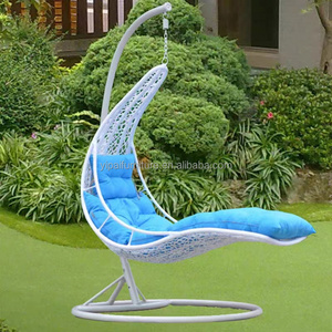 Outdoor furniture Indoor wicker rattan garden Adult garden swing Swing chair with metal support