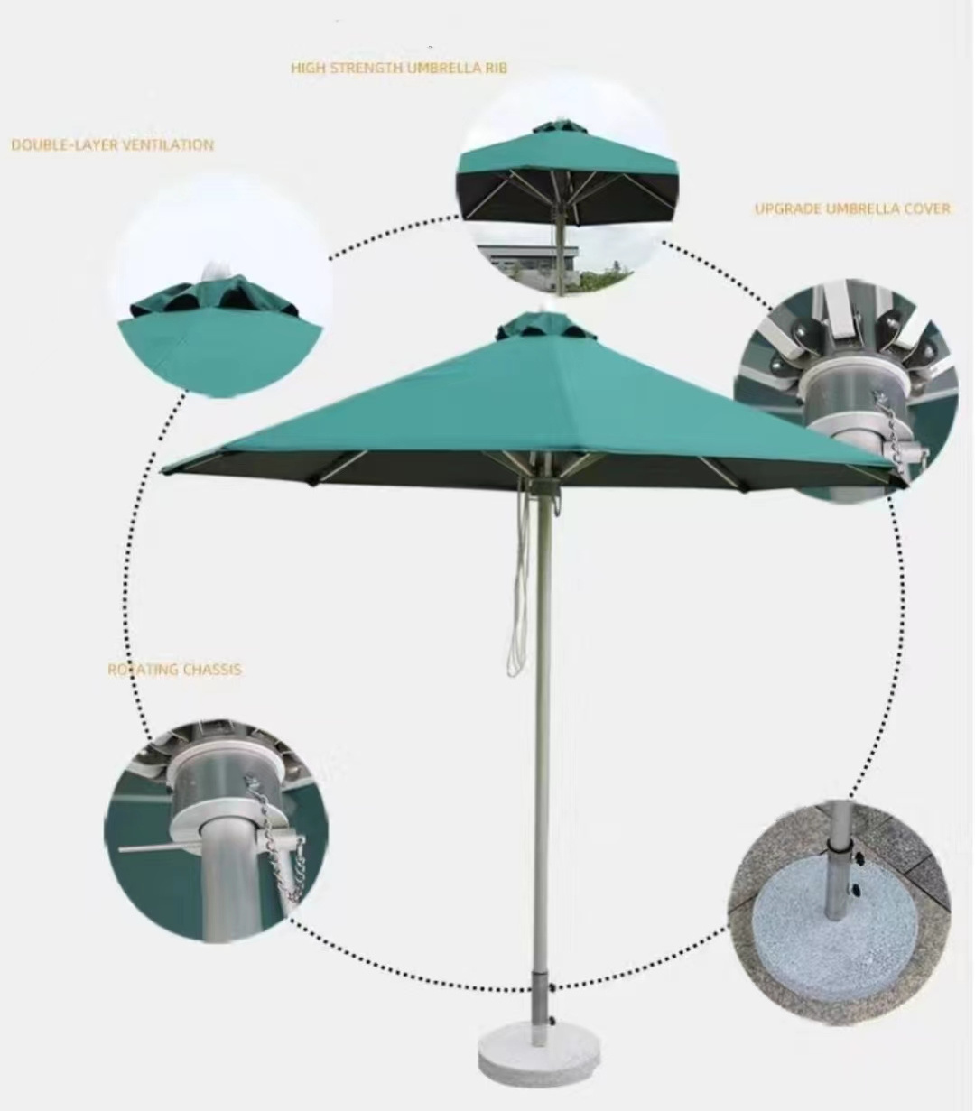 furniture parasol High Quality Popular Our Own Manufacturer In Stock Outdoor Patio Garden Beach Umbrella