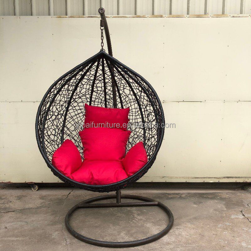 living room home hotel Outdoor Patio Swing Chair egg wicker wholesale Hanging swing chair hanging cheap wholesale baskets