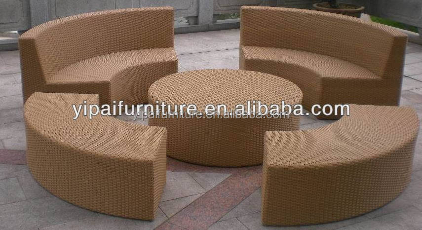 round shape living room furniture outdoor living room sofa  outdoor furniture