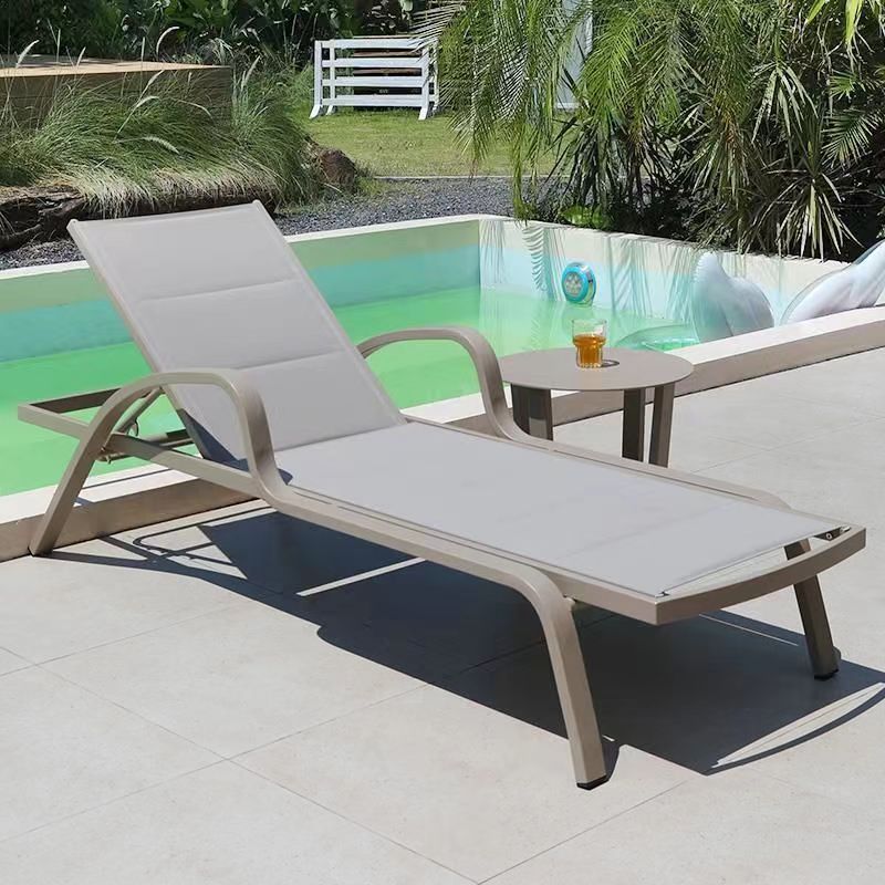 Outdoor bed waterproof sun protection leisure balcony courtyard sofa Garden Hotel Outdoor pool beach outdoor deck chairs