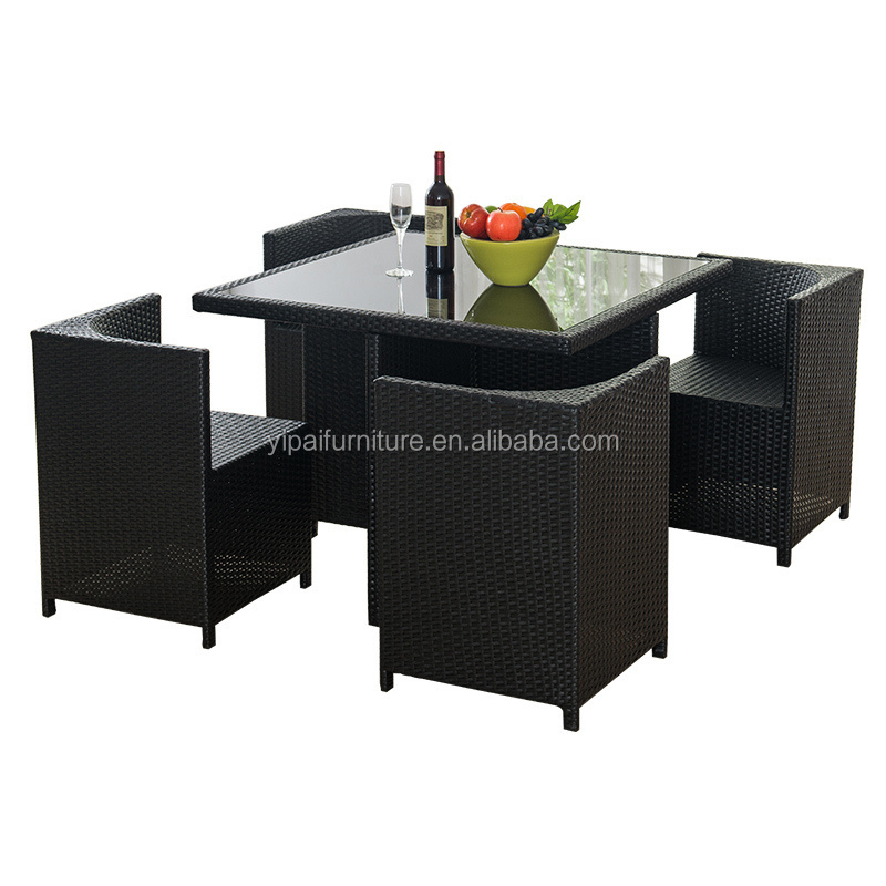 vogue dining table sets 4 chair rattan table  chair  coffee shop garden furniture outdoor furniture garden sets