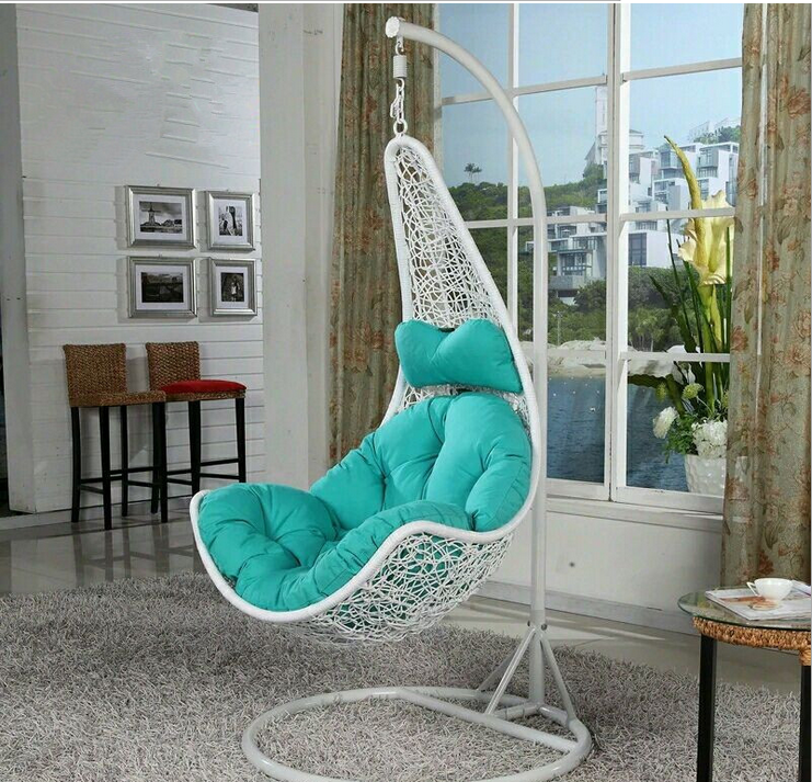 garden rattan egg ceiling swing chair Most popular outdoor furniture egg rattan hanging chair