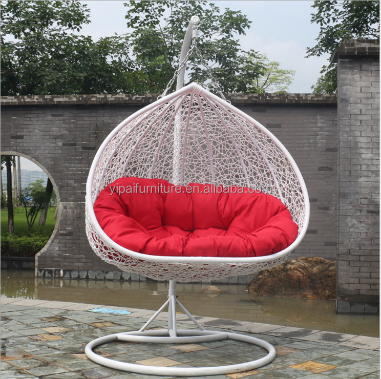 double desgin garden hanging egg swing chair outdoor indoor patio swing chair hanging