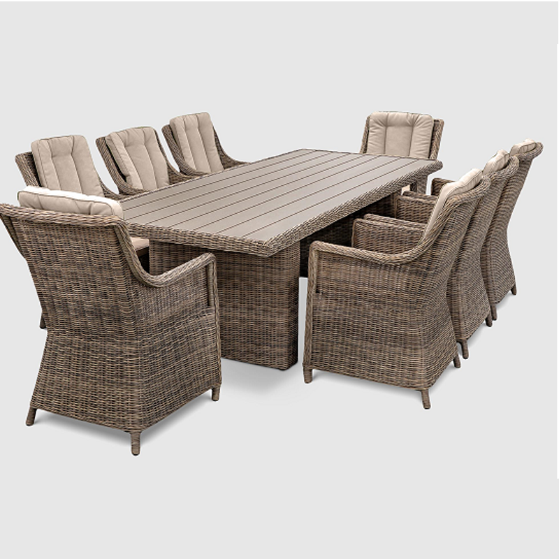 Old  style  Rattan Dining Set Patio Outdoor Rattan Wicker Furniture Sets Garden Furniture Rattan Sofa