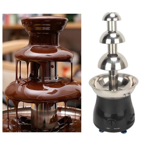 Household 4-tier Chocolate Waterfall Fountain Mini Chocolate Fondue Fountain