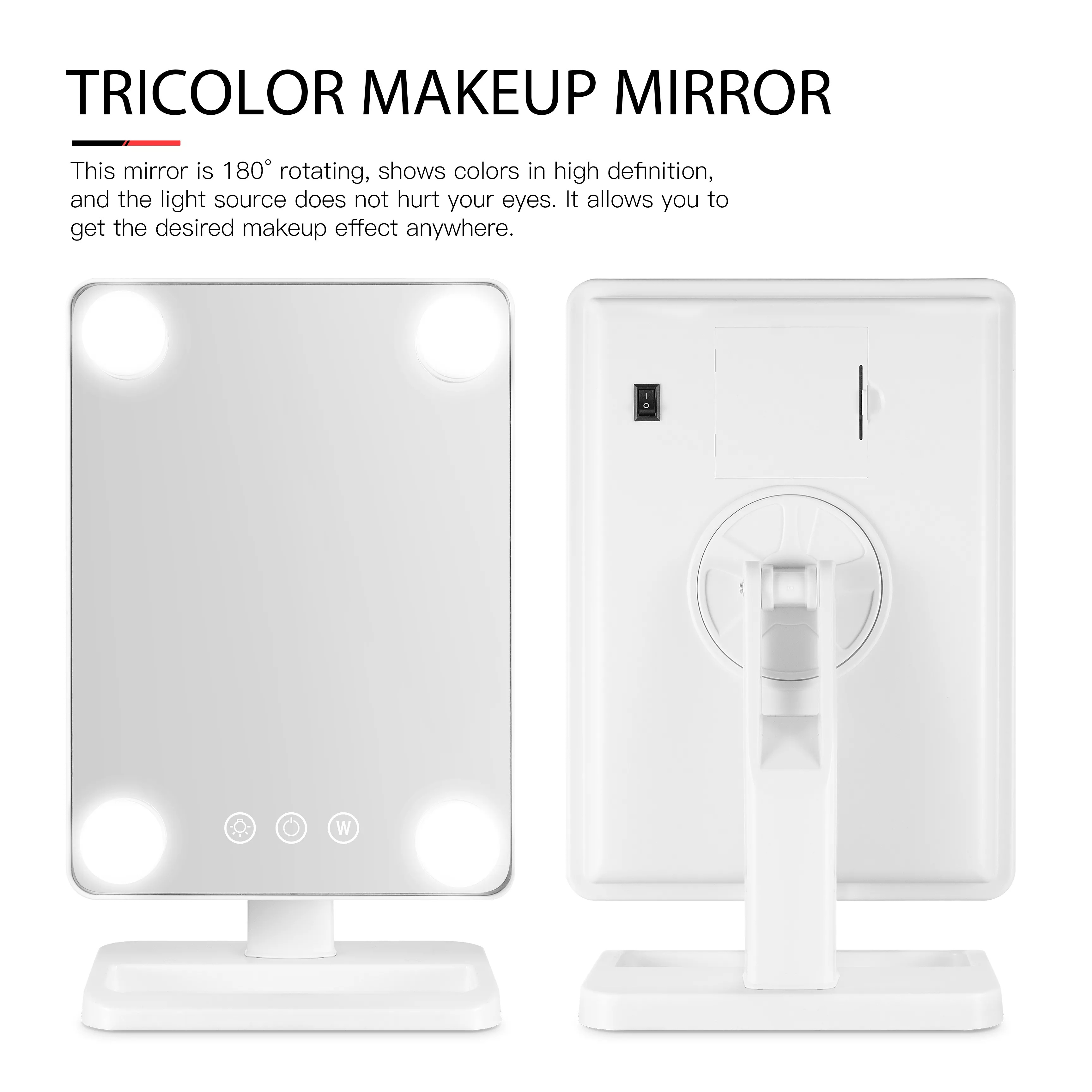 Vanity Makeup Mirror with Lights Hollywood Led Bulb Vanity Lighted Make up Mirror for GirlsTable Desk Top Lights for Dressing