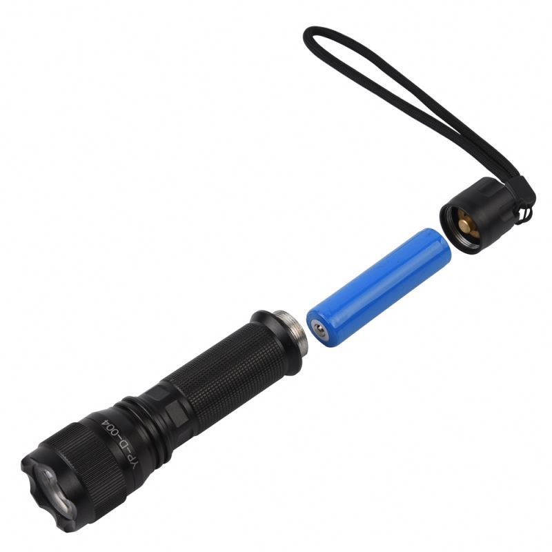 Quality guaranteed 6063/t6 aerospace strengthened aluminum alloy yp-d-004 high-power flashlight with charging accessories