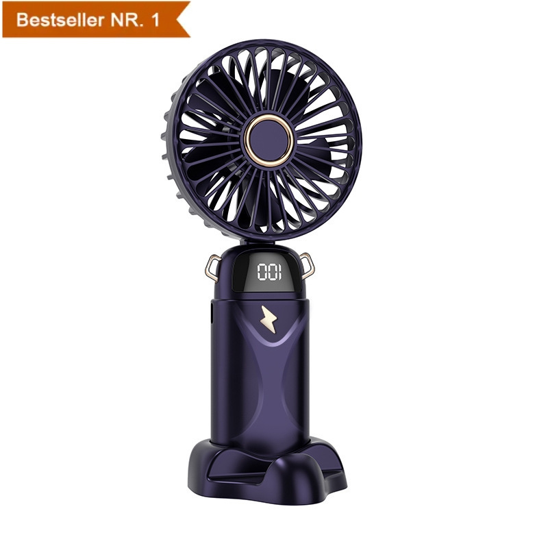 2024 New Arrivals USB rechargeable portable pocket Mini small table fan with phone holder hand held or neck fan for outdoor