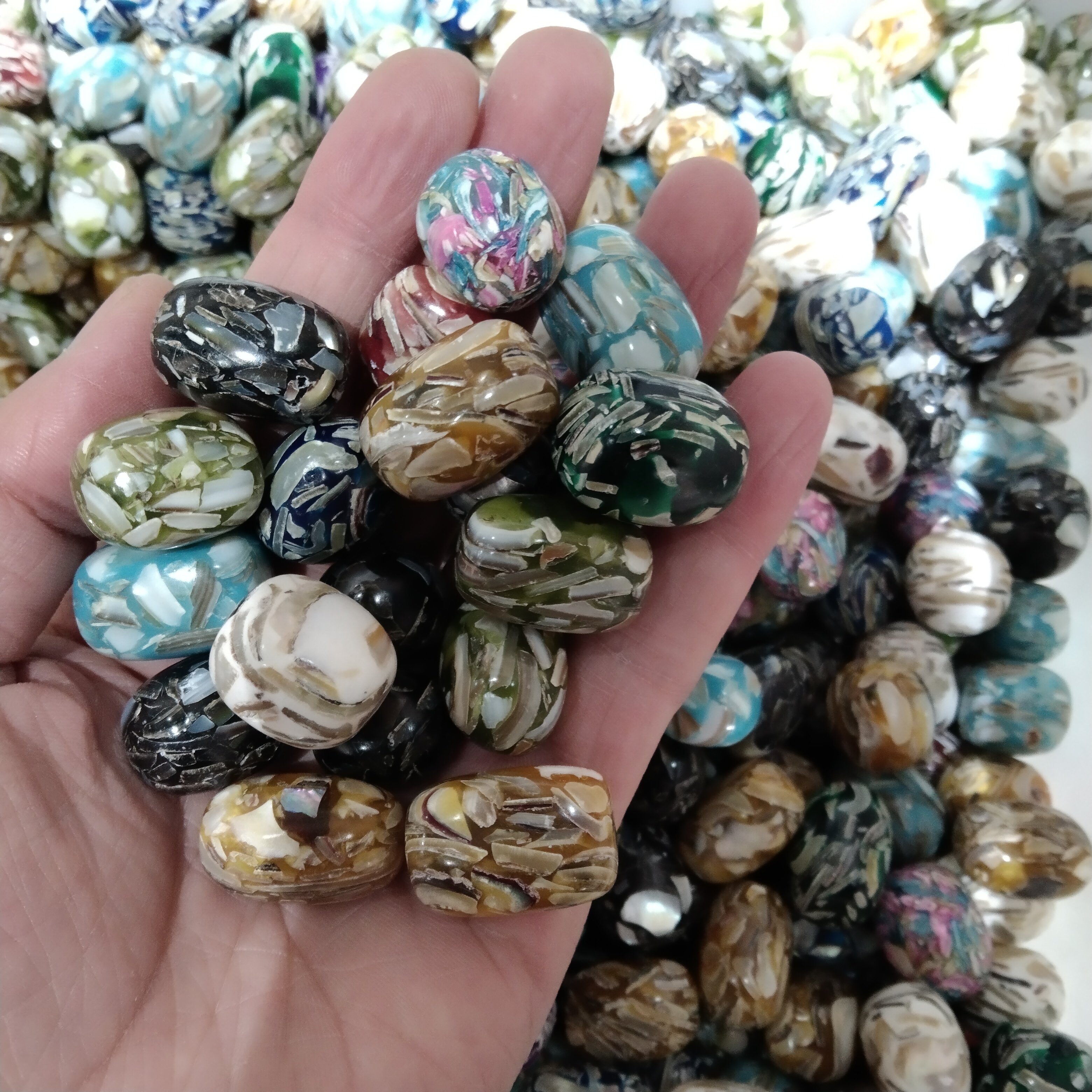 Wholesale Natural Crystals Conch Tumbled Stones Crystals Healing Tumbled Stones Crystal Gravel For Decoration or Safe