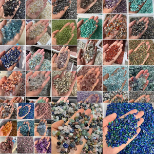 High quality natural crystal chip stone various types quartz rock rough healing tumbled stones gemstone gravels room decoration