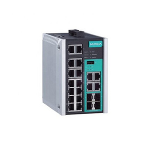 MOXA EDS-518E-4GTXSFP Managed Gigabit Ethernet switch with 14 10/100BaseT(X) ports