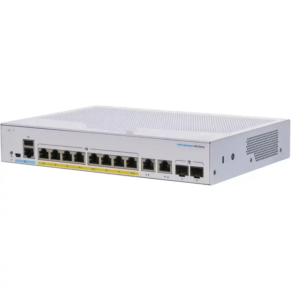 8-Port Gigabit PoE Network Switch CBS350-8FP-E-2G-CN