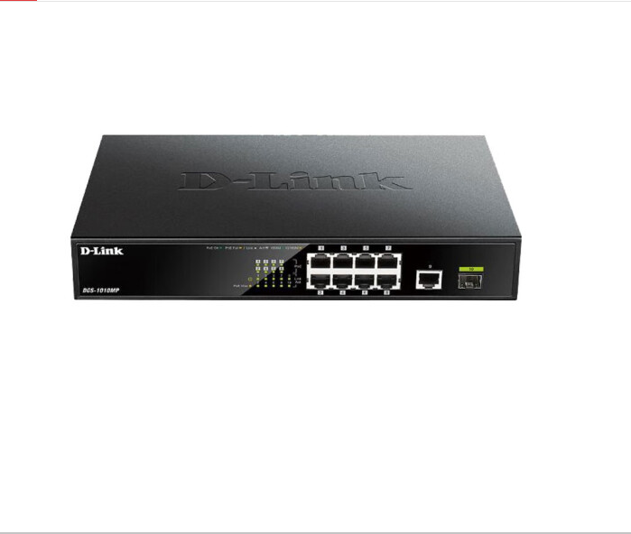 D-Link DGS-1010MP 8 Gigabit PoE power + 1 Gigabit power + 1 Gigabit optical switch/POE switch