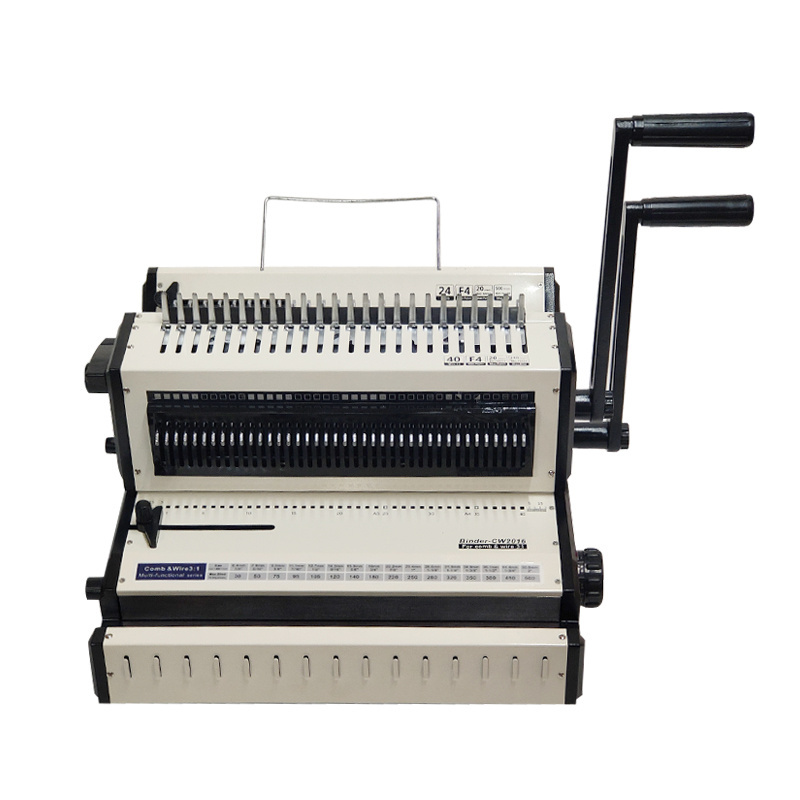 3 in 1 binding  machine wire o and comb  binding machine