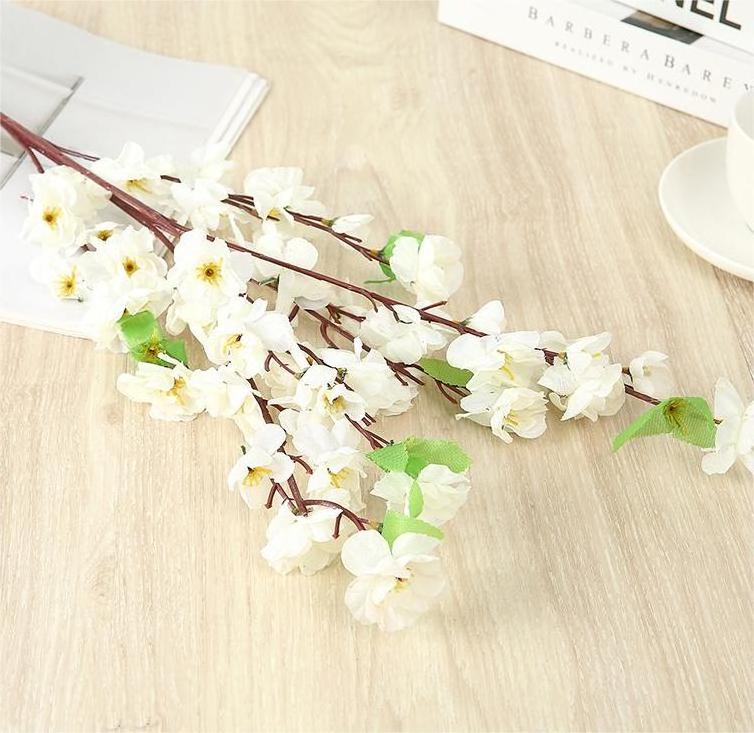 Artificial peach blossom branches cherry blossom living room decoration Interior decoration