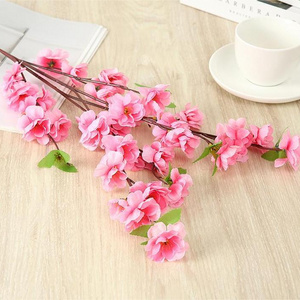 Artificial peach blossom branches cherry blossom living room decoration Interior decoration