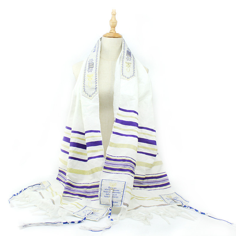 Tallit Jewish prayer shawl Religious prayer scarves Israel tallit Morning prayer shawl 52x180cm Judaism