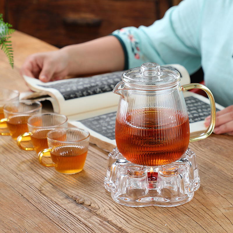 Wholesale 500ml 650ml Glass Teapot Loose Leaf Tea Kettle with Eagle Mouth and Removable Glass Filter