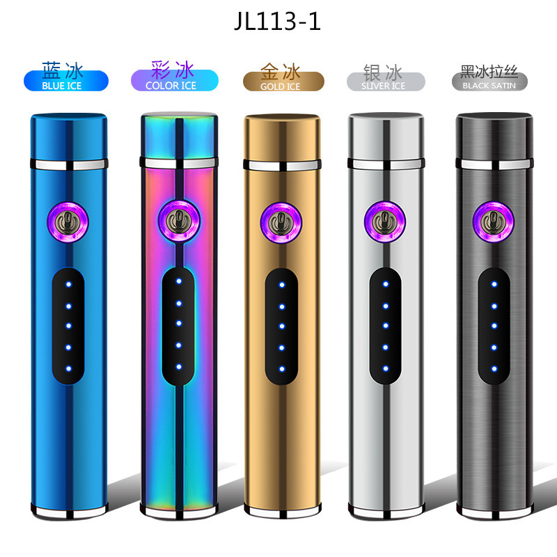 Wholesale High Quality Smoking Tobacco Accessories Custom Logo USB Electric Windproof Cigarette Arc Touch Lighter