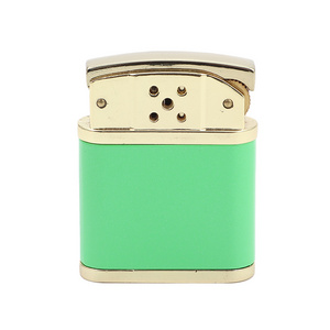 Factory Wholesale High Quality Candy Color Oil Metal Cigarette Torch Lighter