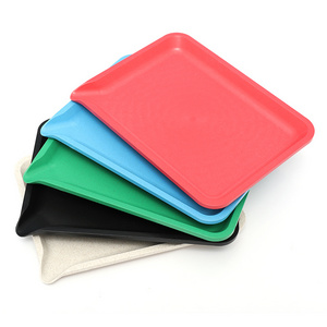 Environment Eco-Friendly Biodegradable Fiber Accept Customer Logo Smoking Plastic Rolling Tray for Smokers