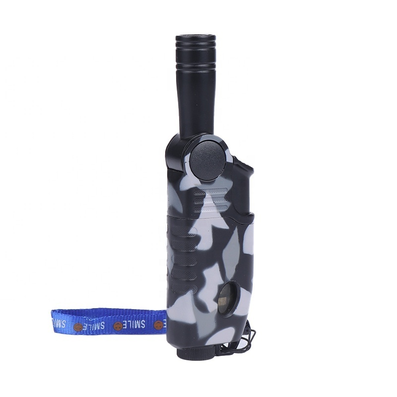 Wholesale Portable single jet flame butane lighter Rotational Neck Blue Flame Gas Torch Lighters