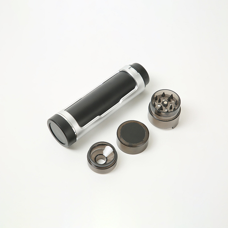 Tobacco grinding and filling integrated tobacco grinder double-tube storage compartment multi-functional manual tobacco grinder