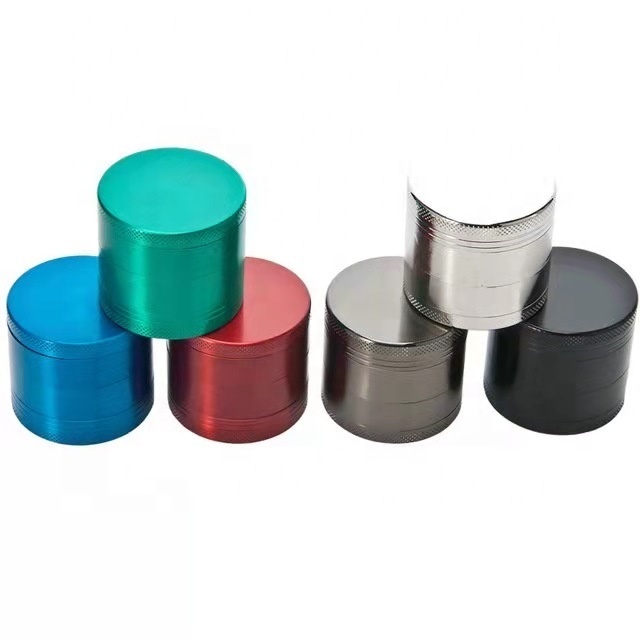 Wholesale OEM/ODM Custom Logo 4 Layer 40Mm 50Mm 55Mm 63Mm Zinc Alloy Metal Spice Hemp Herb Grinder