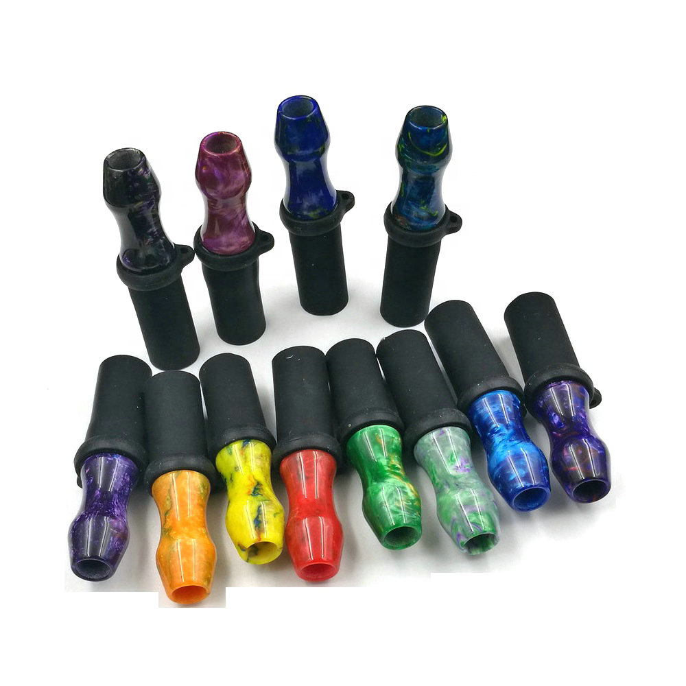 Factory Custom resin Hookah Mouthpieces Shisha Silicone Plastic Mouth Tip