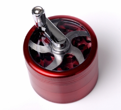 Hand Cranked Manual Metal  Dry Spice 4 Layers Grinder Unbreakable Aluminum tobacco grinders Herb Grinder For Smoking accessories