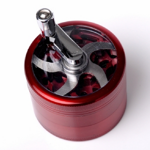 Hand Cranked Manual Metal  Dry Spice 4 Layers Grinder Unbreakable Aluminum tobacco grinders Herb Grinder For Smoking accessories