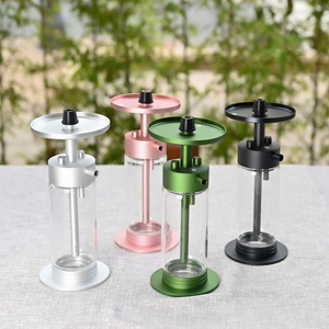 factory stock Manufacturer Wholesale J-Jshisha Hookah Set Portable Travel Aluminum Travel Glass Chicha