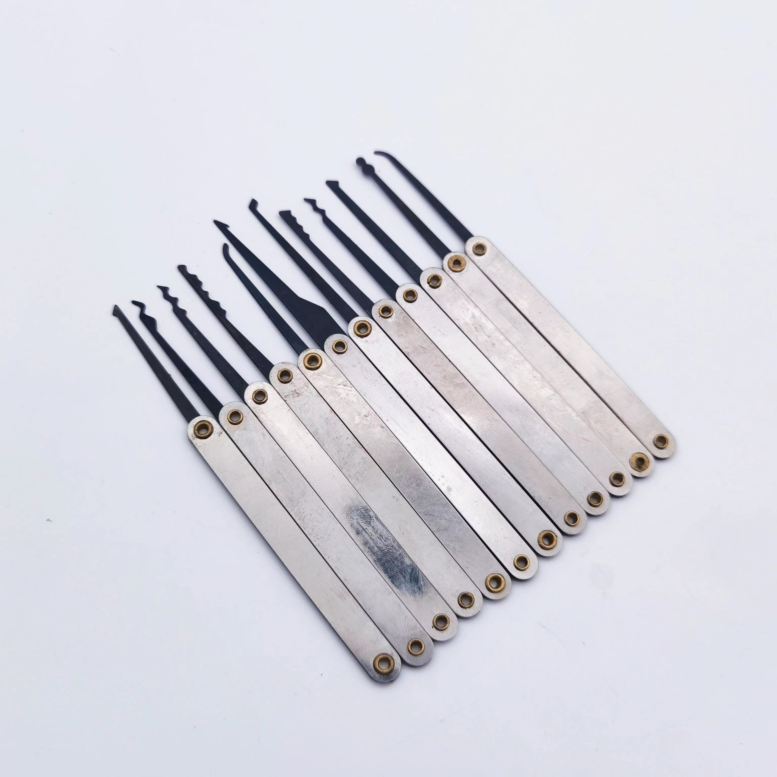 12Pcs Stainless Locksmiths Lock Pick Set Locksmith Supplies Tools