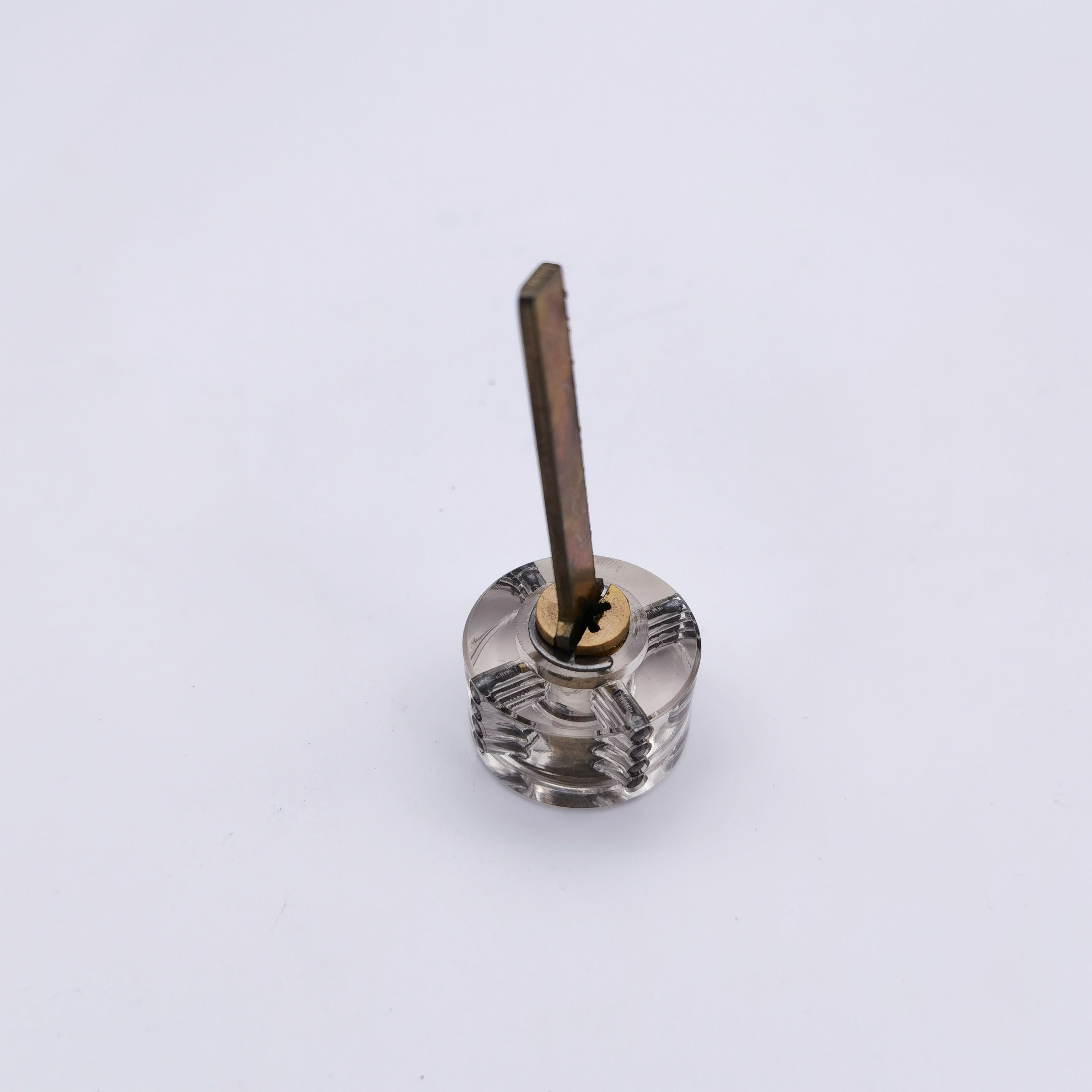 Cross lock core Transparent Cutaway Inside View of 7 Pins Practice lock Pick Training Skill Pick for Locksmith Beginner