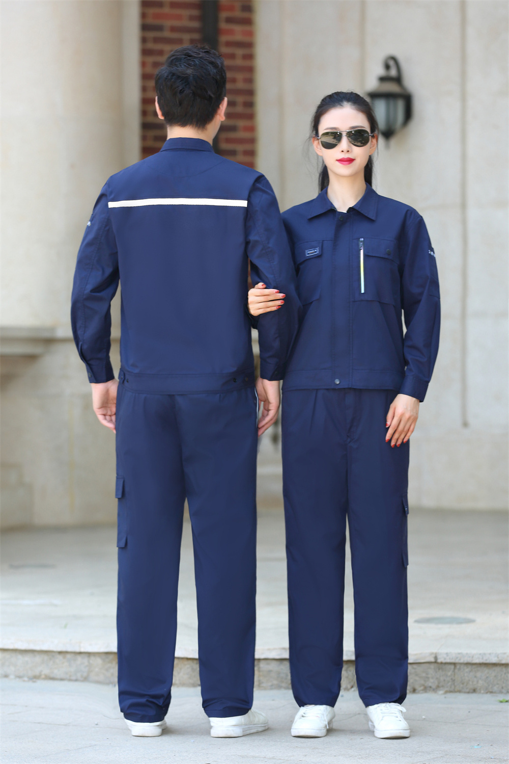 Professional unisex summer long sleeve coverall working uniform reflective work uniforms men work uniform