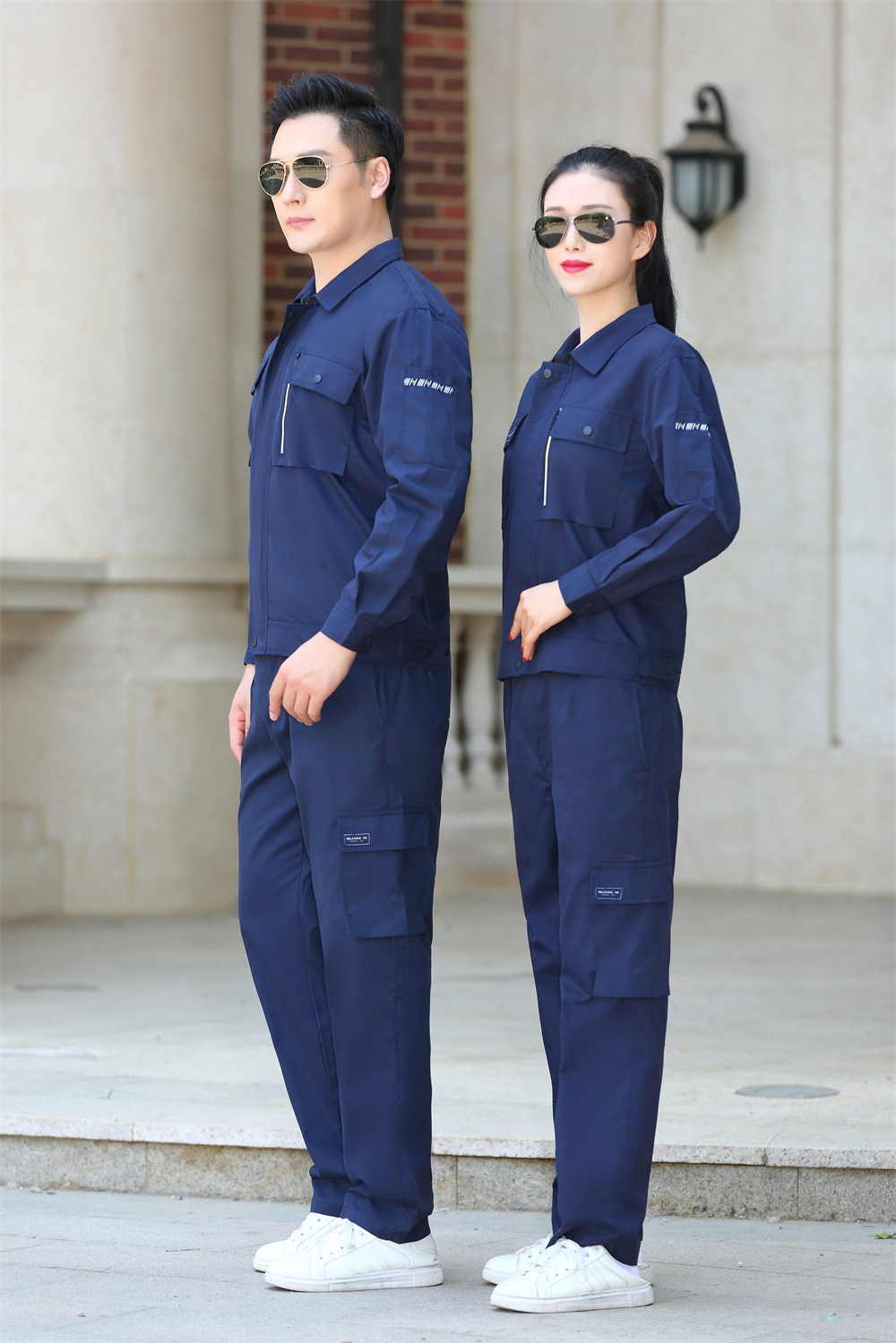 Professional unisex summer long sleeve coverall working uniform reflective work uniforms men work uniform