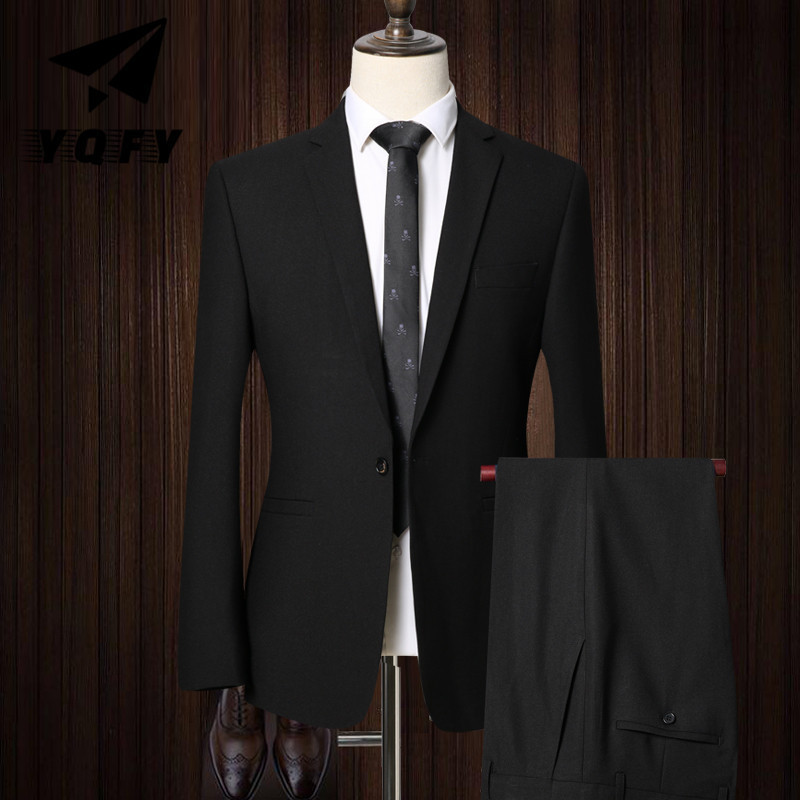 Factory direct formal men suit 2 pieces coat and pants set