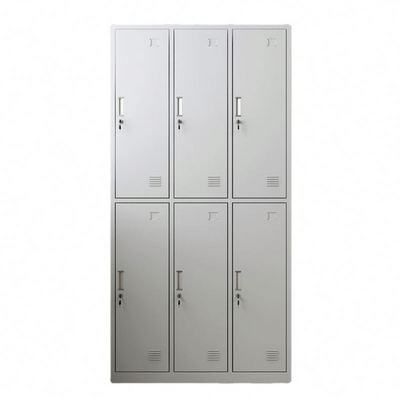 Factory Supply Special Price Steel Locker School Gym Locker Metal Storage Cabinet 6 Door Locker With Lock Wholesale Cheap Price