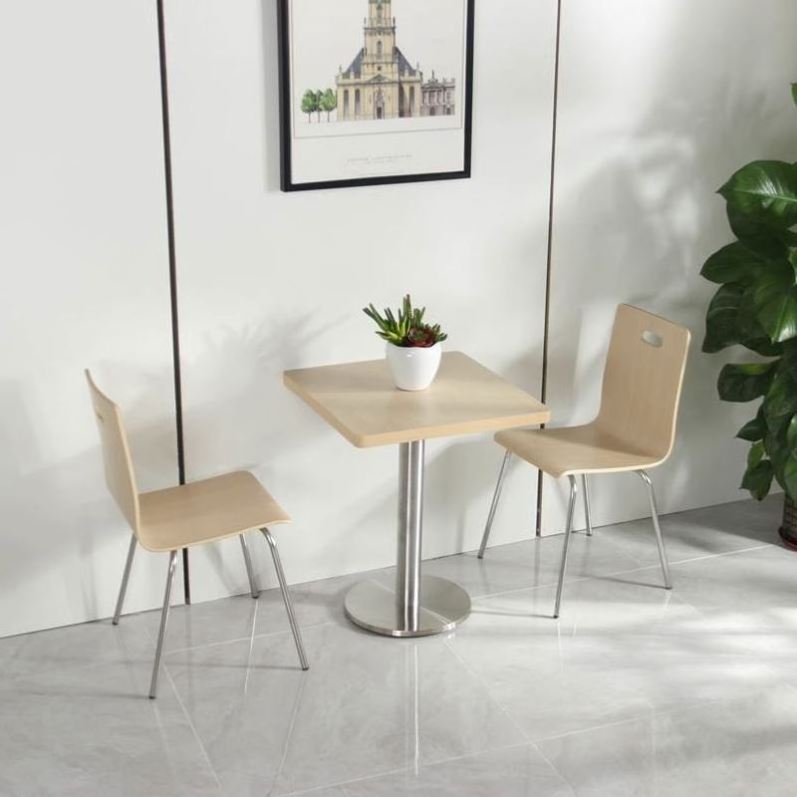 Dining Room Table and Chair Sets Restaurant Bentwood Chairs Industrial Restaurant Furniture Fireproof Plywood Sheet Dining Chair