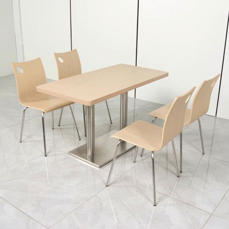 Dining Room Table and Chair Sets Restaurant Bentwood Chairs Industrial Restaurant Furniture Fireproof Plywood Sheet Dining Chair