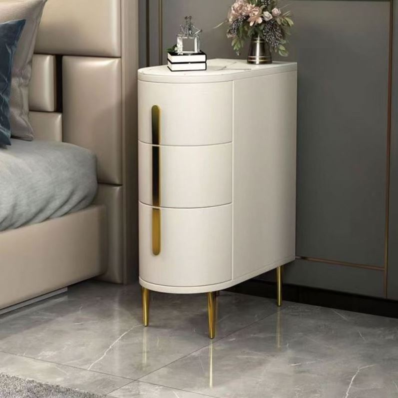 Factory supply modern luxury style nightstand bedroom furniture beside table wood nightstands