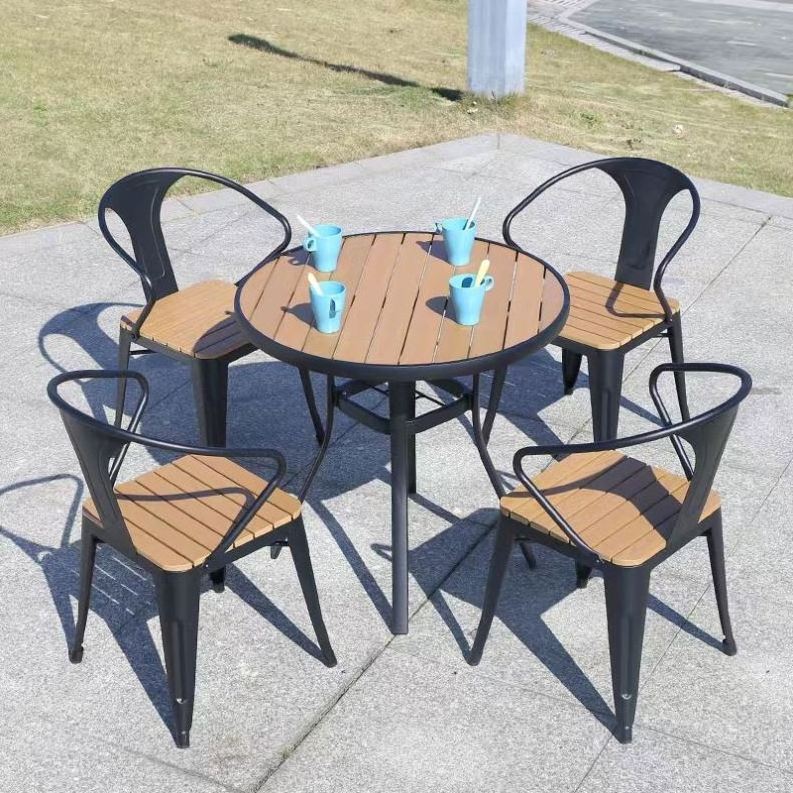 cheap hot sale Retro dining sets solid restaurant Coffee shop table and chairs restaurant lounge chair metal cafe furniture