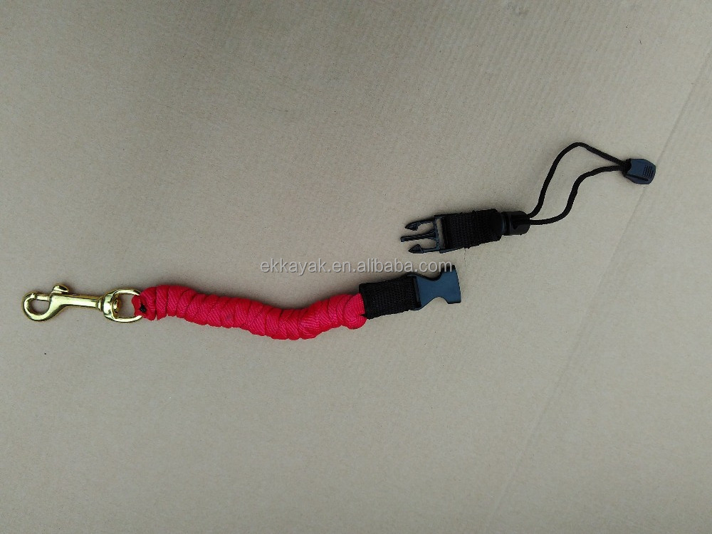 kayak paddle leash with lock for sit on kayak