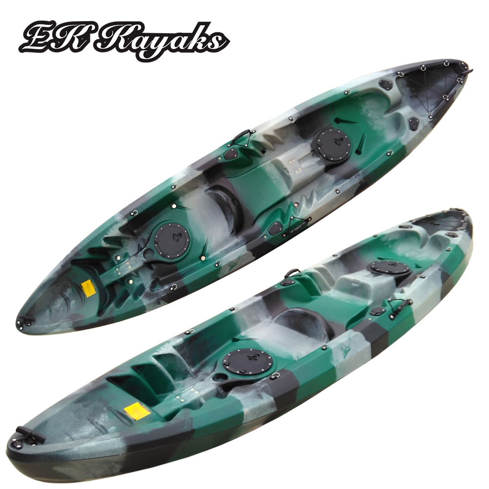 small and cheap plastic fishing kayak boat for family rowing