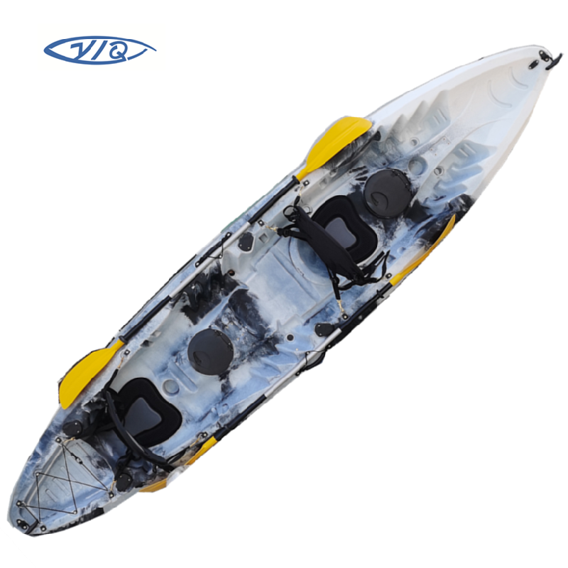 Hot sale Tandem kayak fishing kayak 2+1 seats double sit on top kayak