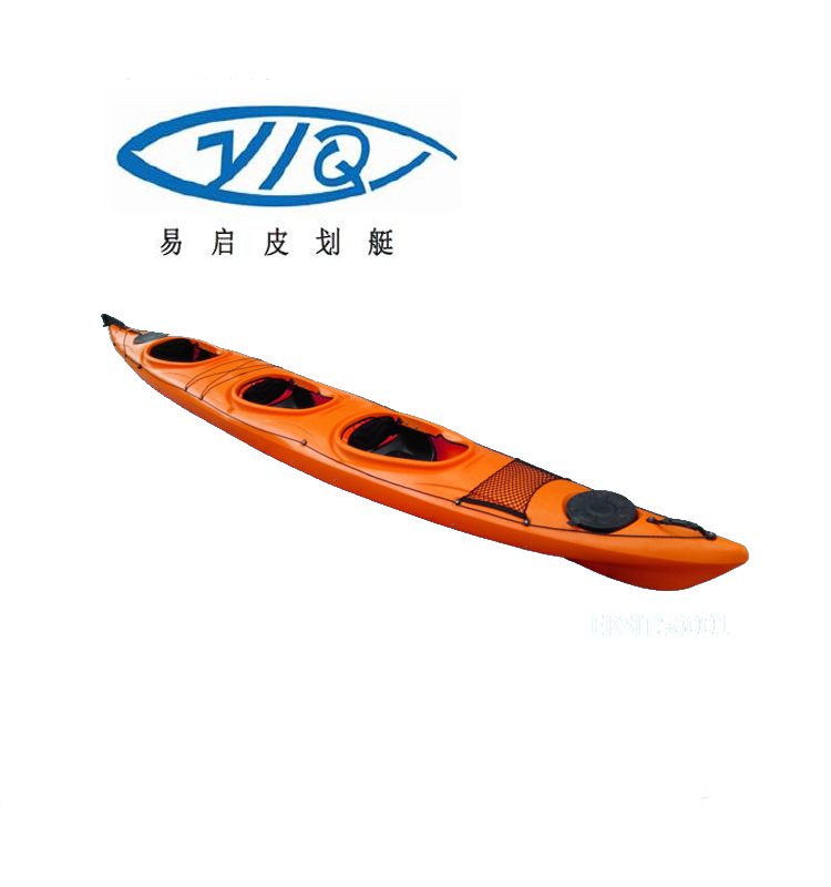 Three person for rent business userotomolded plastic sit in kayak