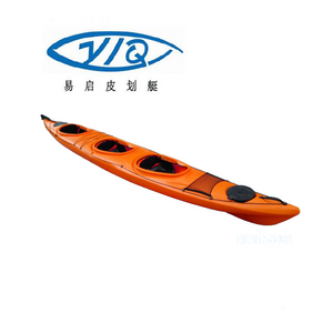 Three person for rent business userotomolded plastic sit in kayak